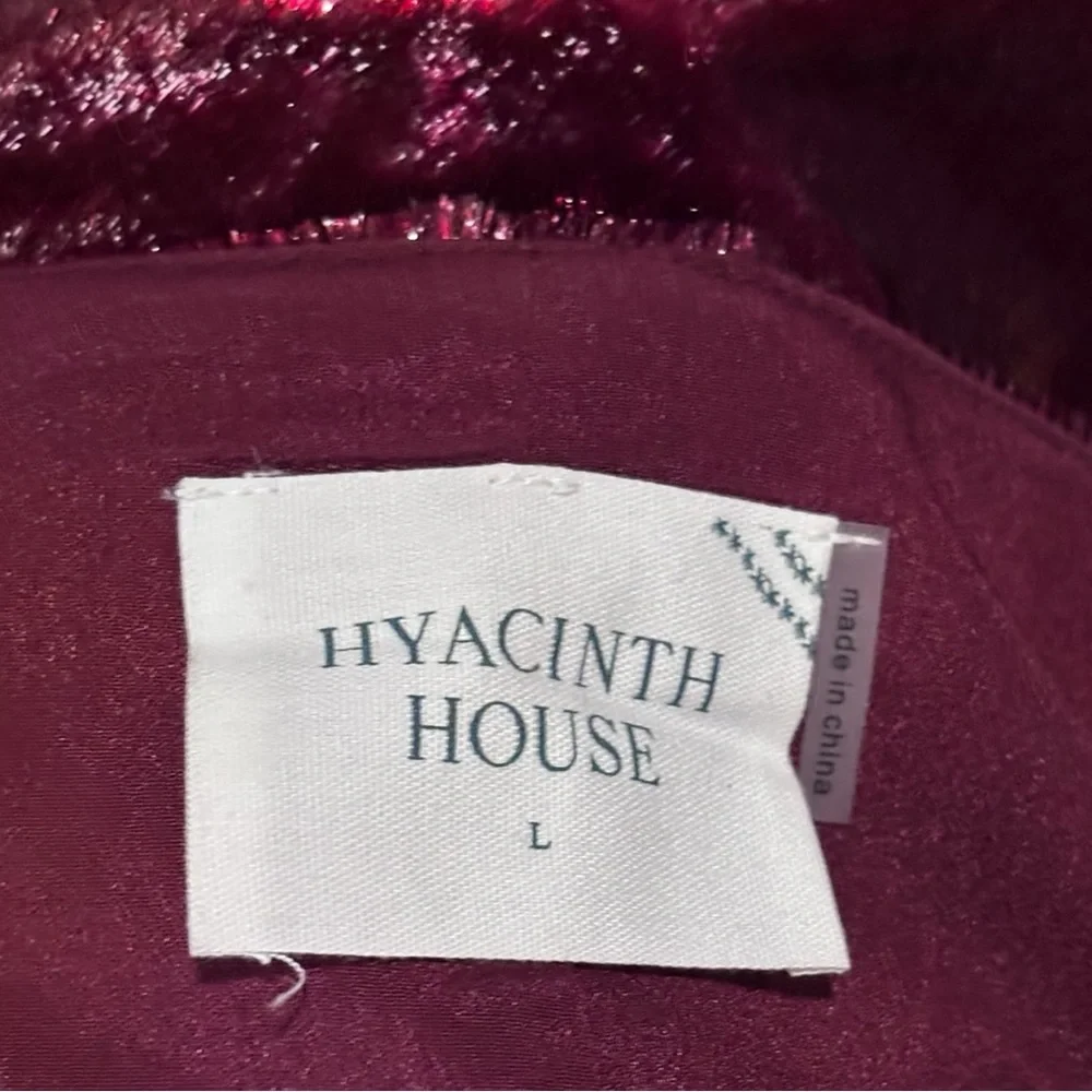 TUCKERNUCK HYACINTH HOUSE GAVIN GARNET SHIMMER SWING MINI DRESS - Picture 12 of 14